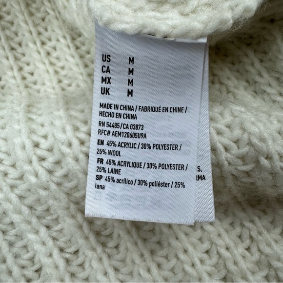 AEO Side Zip Sweater Size M - Picture 6 of 9